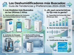 Los Deshumidificadores más Buscados: Guía de Tendencias y Preferencias 2024-2026
